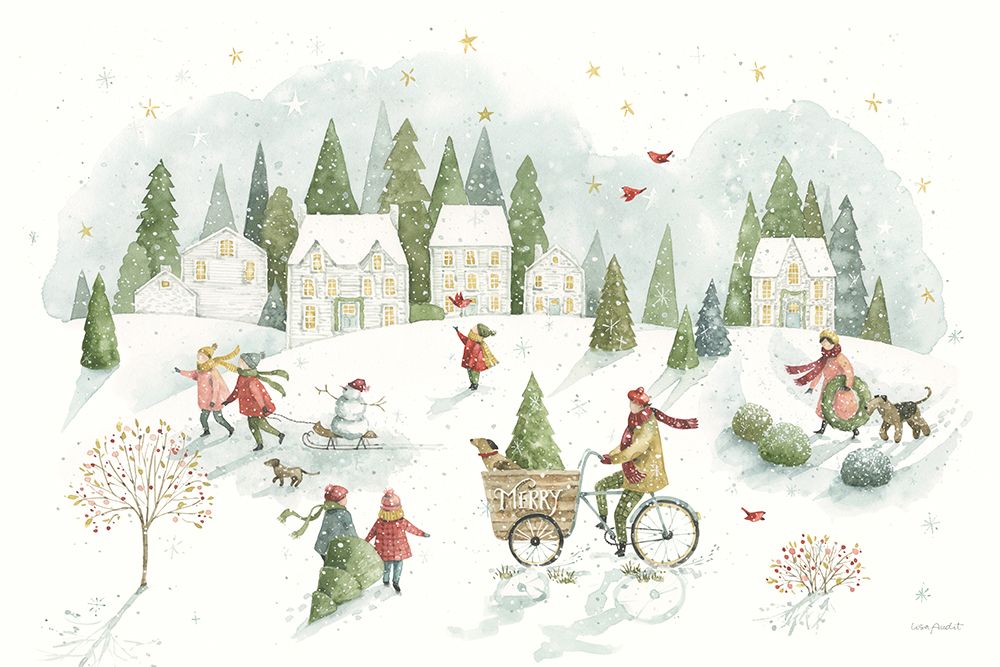 Magical Winterland I art print by Lisa Audit for $57.95 CAD