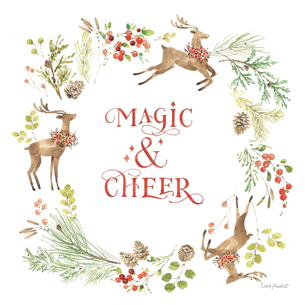 Merry And Bright 03 art print by Lisa Audit for $57.95 CAD