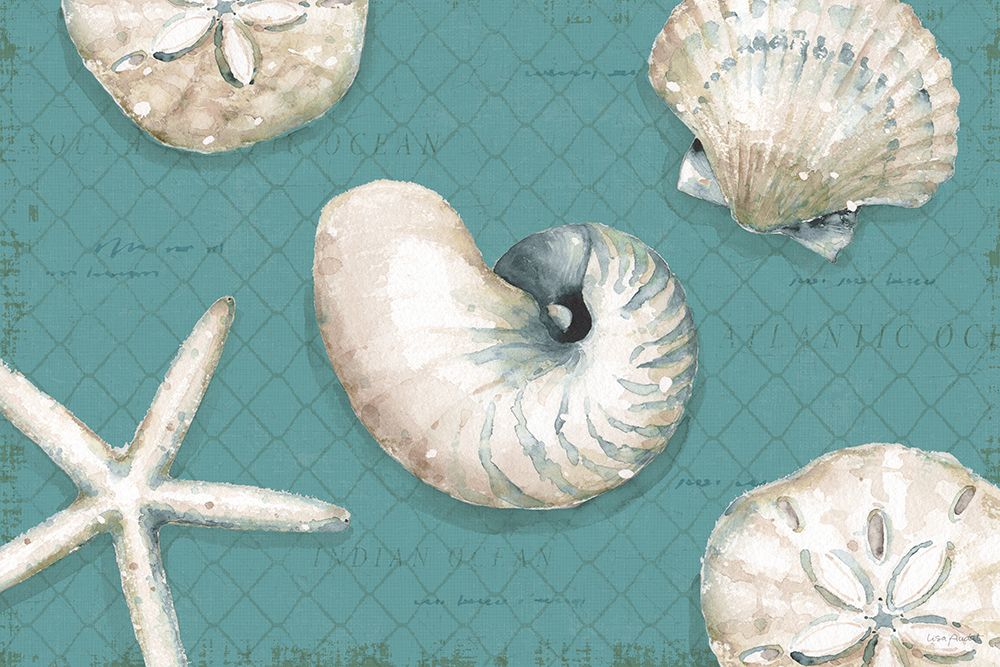 Ocean View I on Teal art print by Lisa Audit for $57.95 CAD