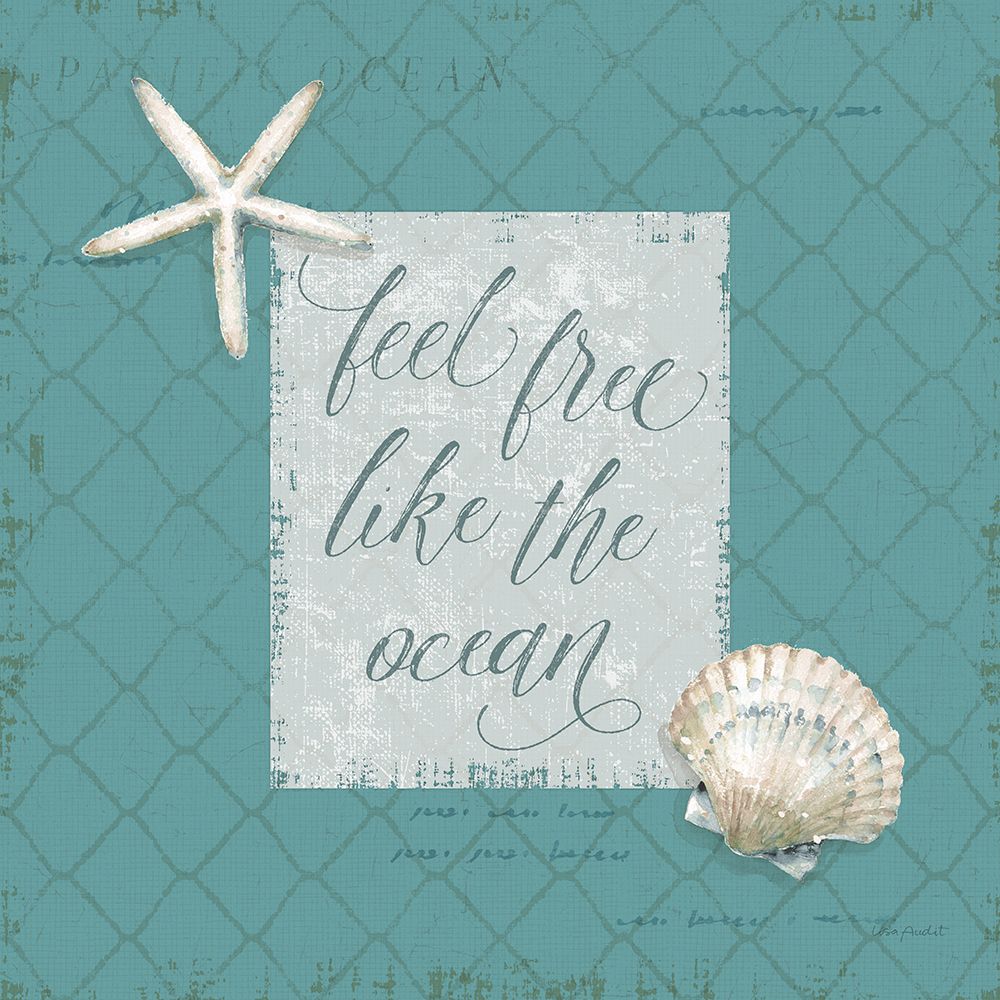 Ocean View VI on Teal art print by Lisa Audit for $57.95 CAD