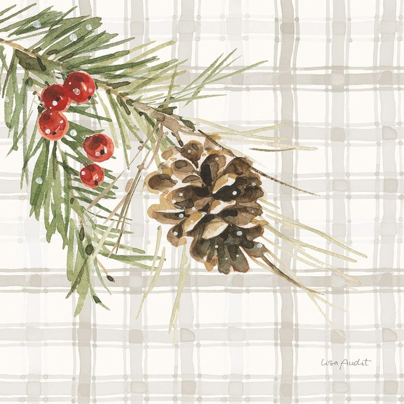 Poinsettia Village VI art print by Lisa Audit for $57.95 CAD