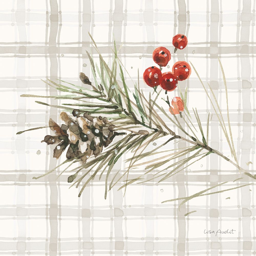 Poinsettia Village VII art print by Lisa Audit for $57.95 CAD