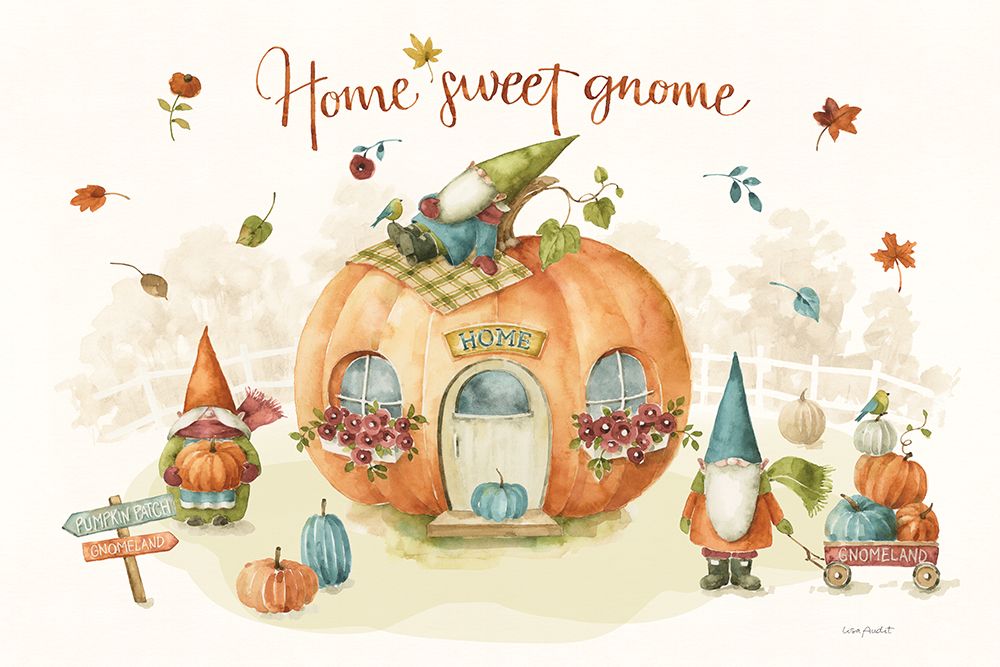 Pumpkin Patch I art print by Lisa Audit for $57.95 CAD
