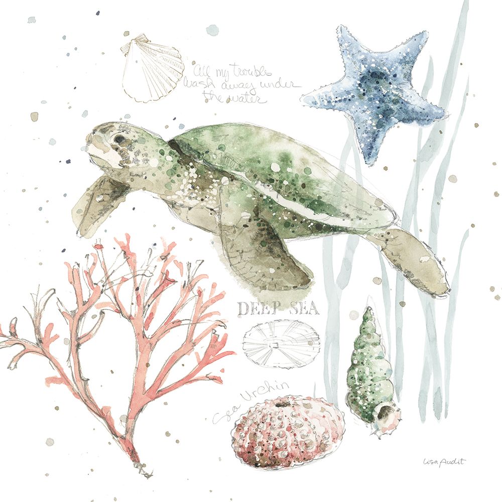 Sea Echoes III art print by Lisa Audit for $57.95 CAD