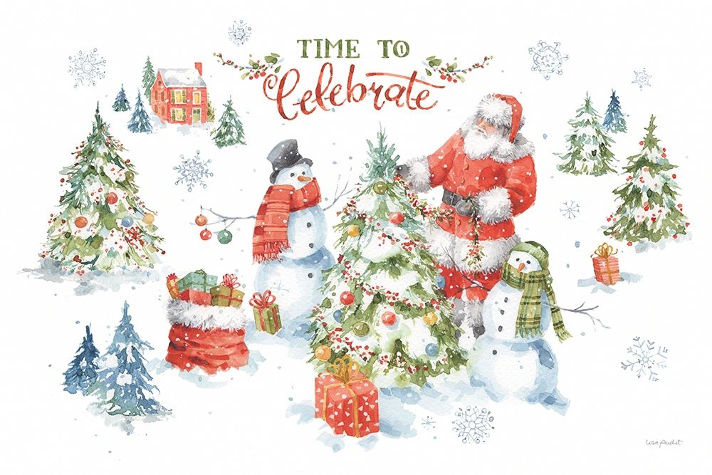 Welcoming Santa 01 art print by Lisa Audit for $57.95 CAD