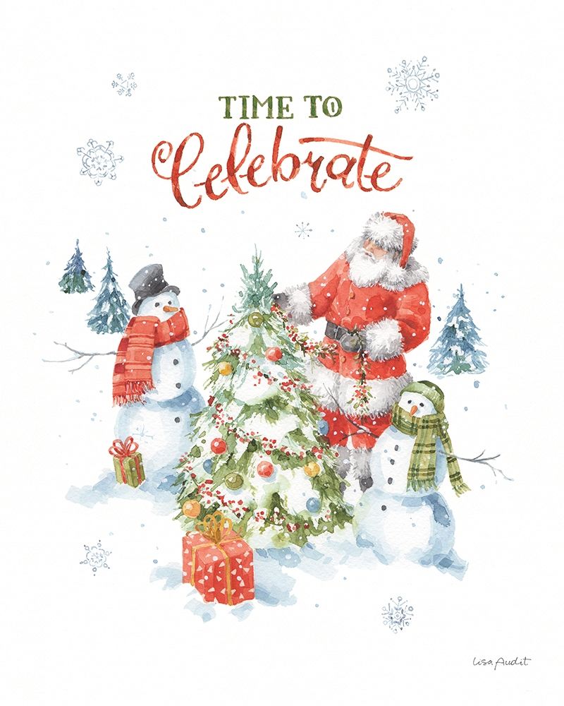 Welcoming Santa 04 art print by Lisa Audit for $57.95 CAD