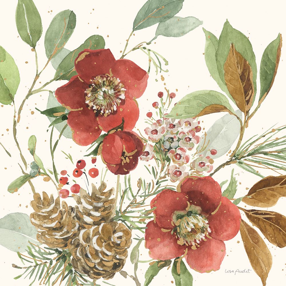 Winter Blooms III art print by Lisa Audit for $57.95 CAD