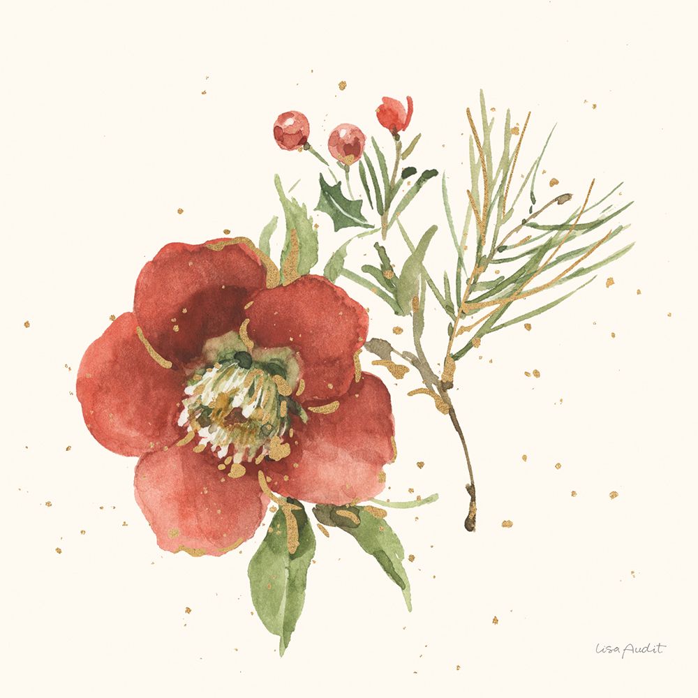 Winter Blooms IV art print by Lisa Audit for $57.95 CAD