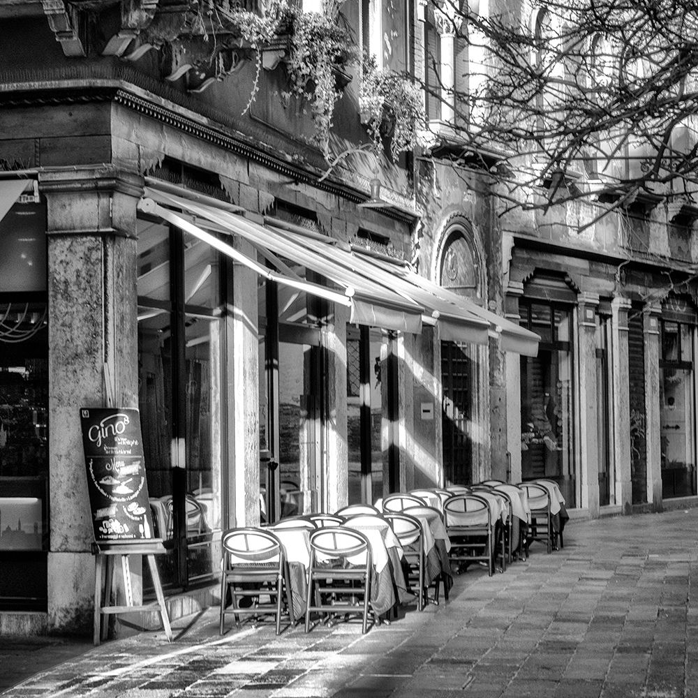 Sidewalk Café BW art print by Danny Head for $57.95 CAD