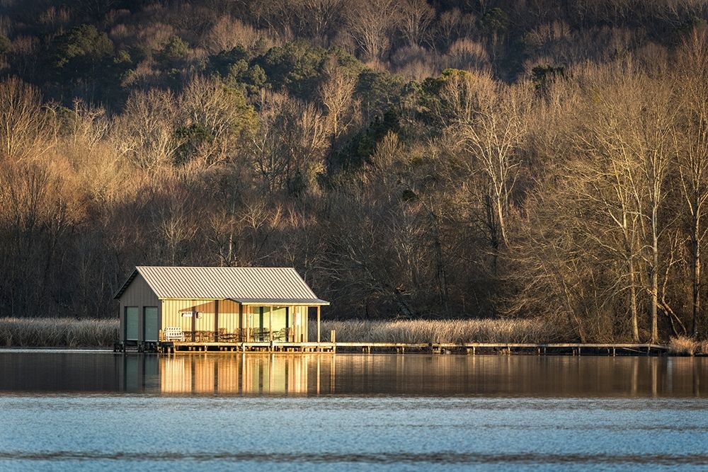 Boathouse Reflections art print by Danny Head for $57.95 CAD