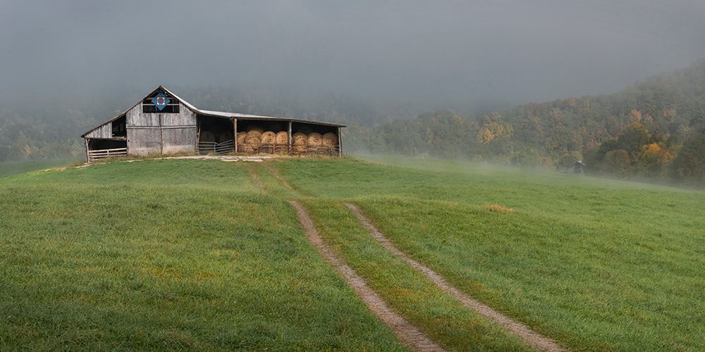 Fog at the Farm art print by Danny Head for $57.95 CAD