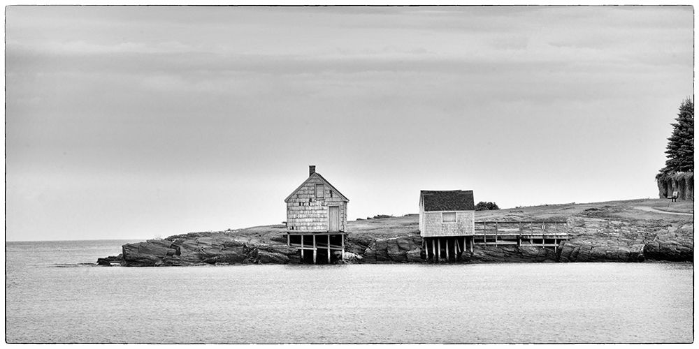 Fishing Shack BandW art print by Danny Head for $57.95 CAD