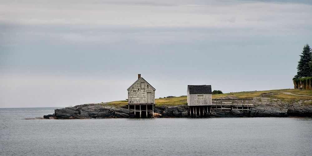 Fishing Shack BandW art print by Danny Head for $57.95 CAD