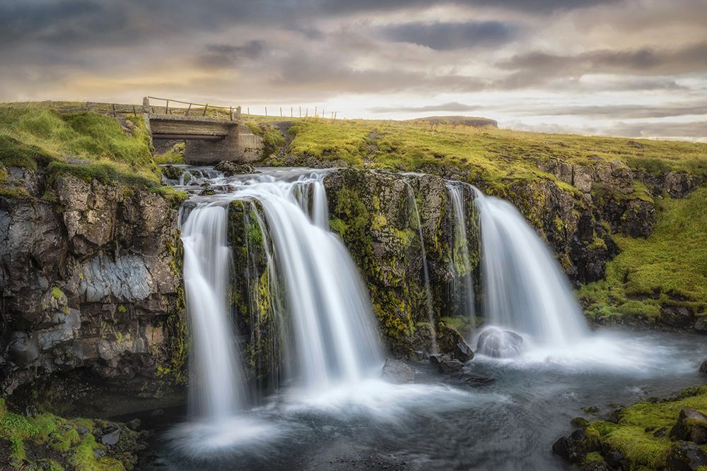 Bridge Over Kirkjuffellfoss art print by Danny Head for $57.95 CAD