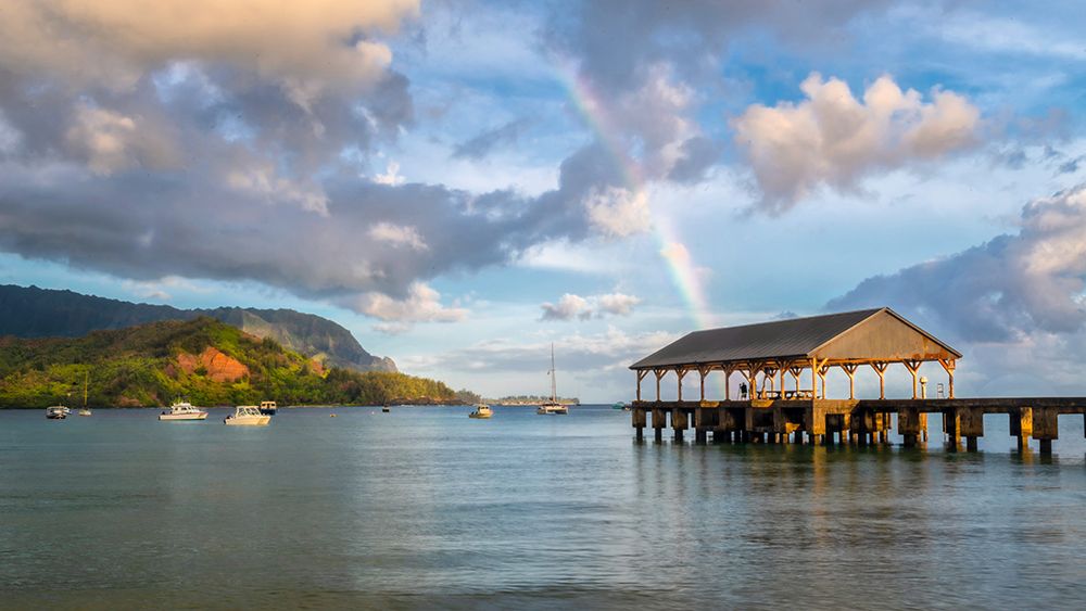 Hanalei Rainbow I art print by Danny Head for $57.95 CAD