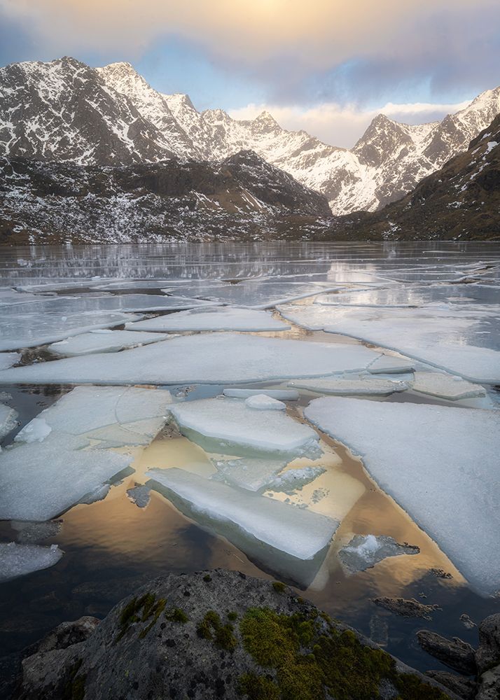 Vikvatnet Ice Vetical art print by Danny Head for $57.95 CAD