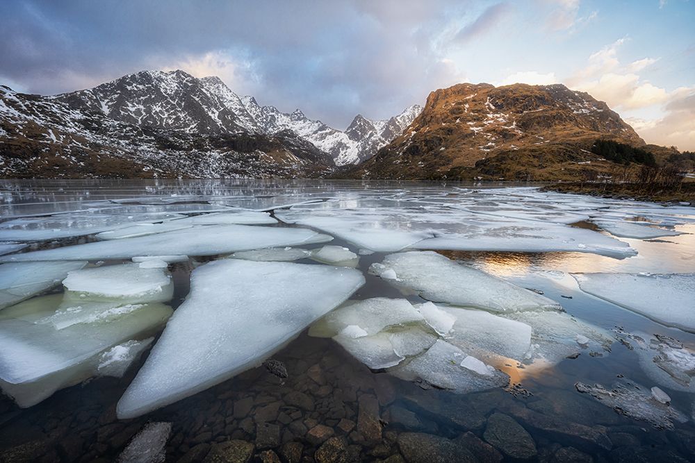 Vikvatnet Ice Horizontal art print by Danny Head for $57.95 CAD