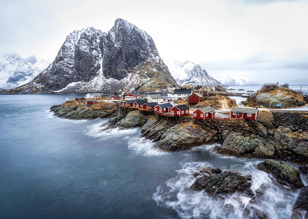 Red Cabins art print by Danny Head for $57.95 CAD