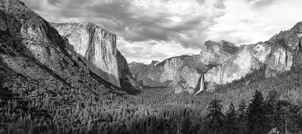 Yosemite Valley Pano BW art print by Danny Head for $57.95 CAD