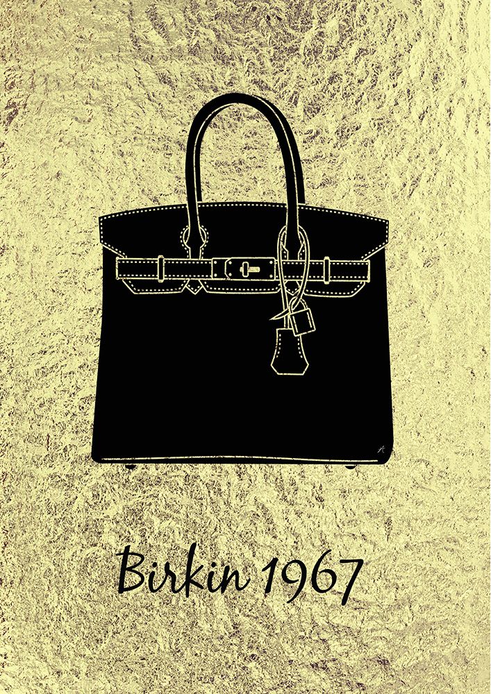 Golden Birkin Bag art print by Aesthete for $57.95 CAD
