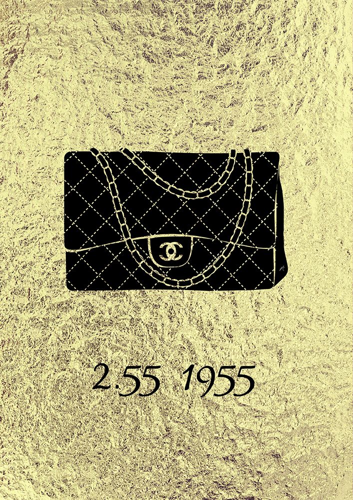 Golden Chanel Bag art print by Aesthete for $57.95 CAD