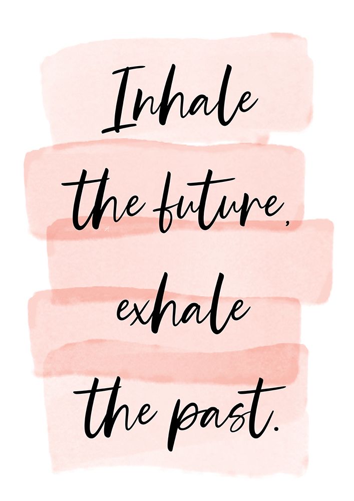 Pink Inhale Quote art print by Aesthete for $57.95 CAD