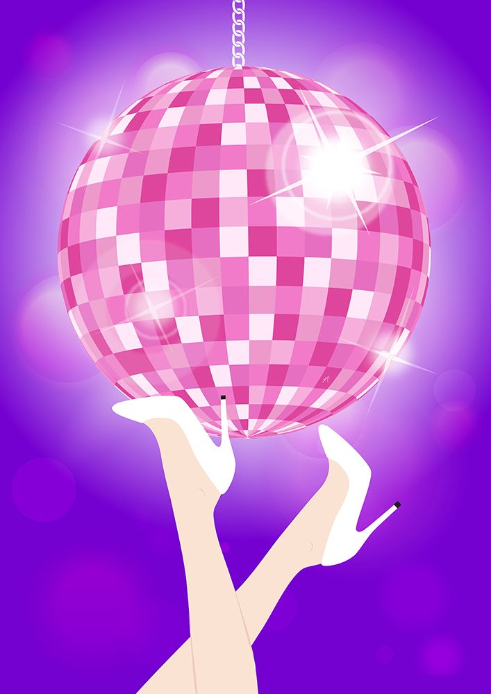 Disco Ball Legs art print by Aesthete for $57.95 CAD