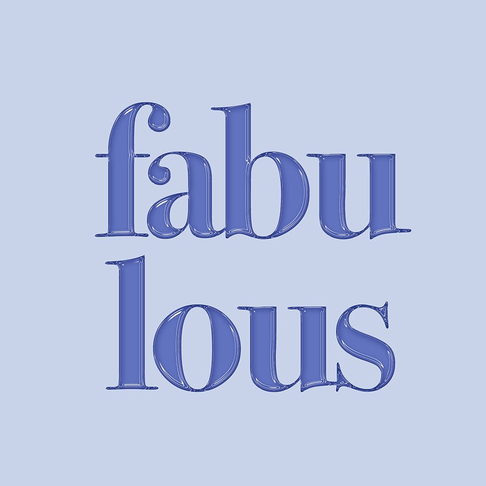 Blue Fabulous art print by Aesthete for $57.95 CAD