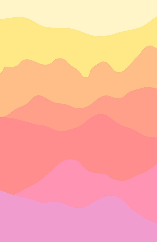 Pastel Mountains art print by Aesthete for $57.95 CAD