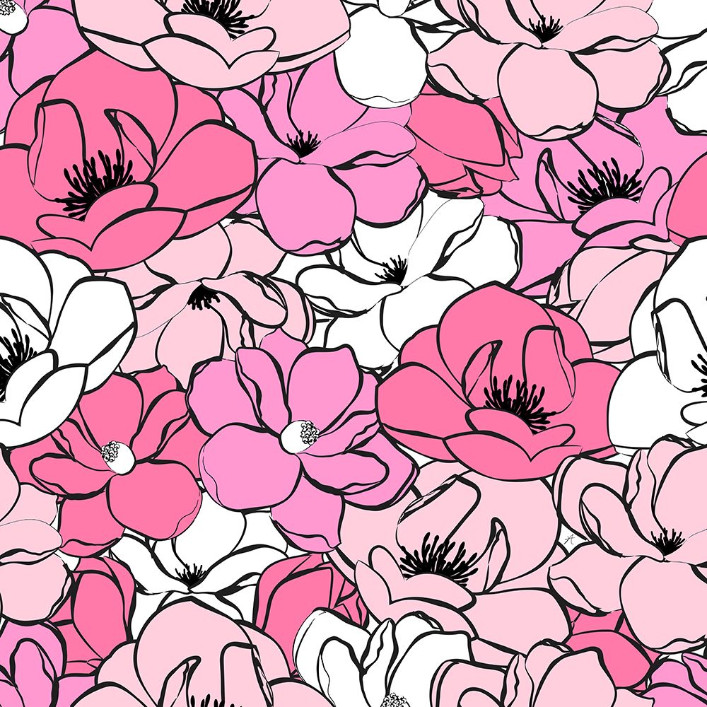 Pink Magnolias art print by Aesthete for $57.95 CAD