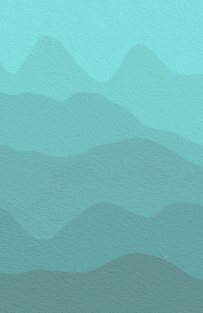 Cyan Mountains art print by Aesthete for $57.95 CAD