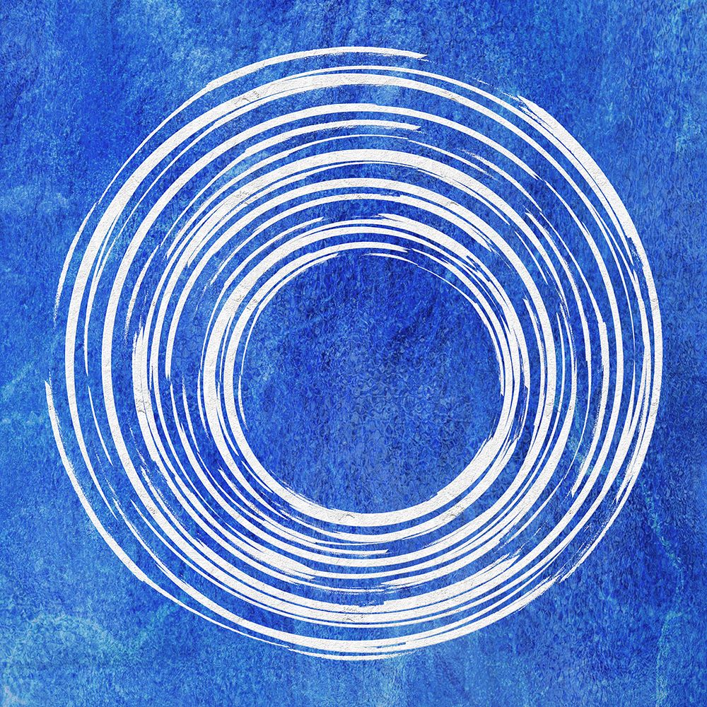 Blue Artsy Cirlces One art print by Aesthete for $57.95 CAD