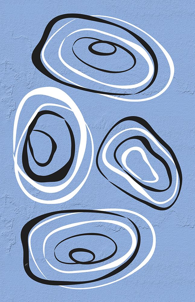 Water Circles Blue art print by Aesthete for $57.95 CAD