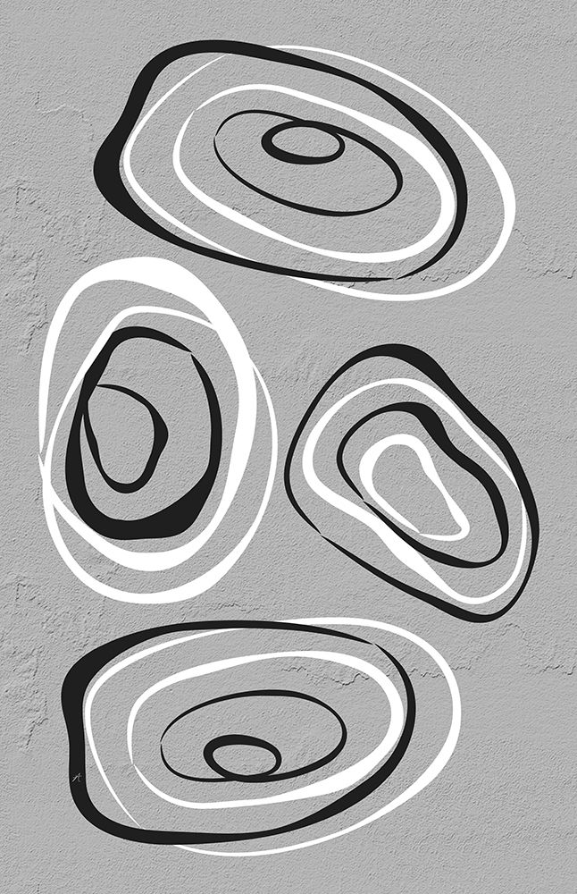 Water Circles Grey art print by Aesthete for $57.95 CAD