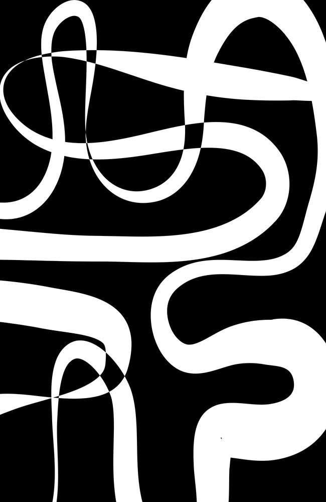 Maze Black art print by Aesthete for $57.95 CAD