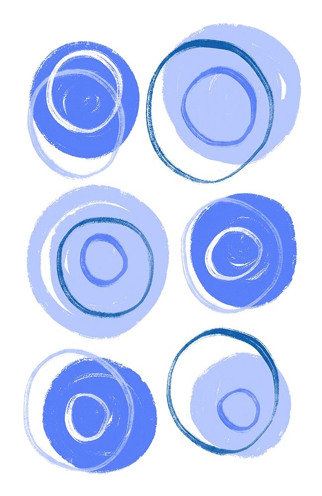 Buttons Blue art print by Aesthete for $57.95 CAD