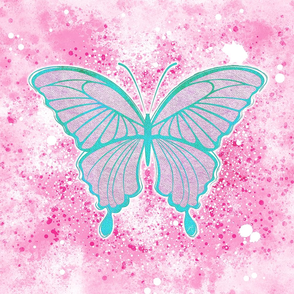 Butterfly Pink art print by Aesthete for $57.95 CAD