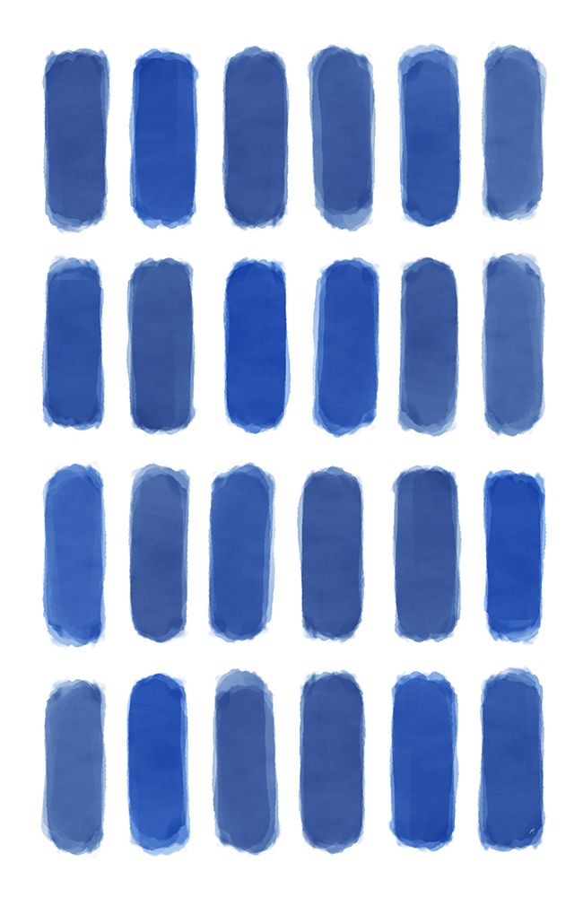 Blue Water Strokes art print by Aesthete for $57.95 CAD