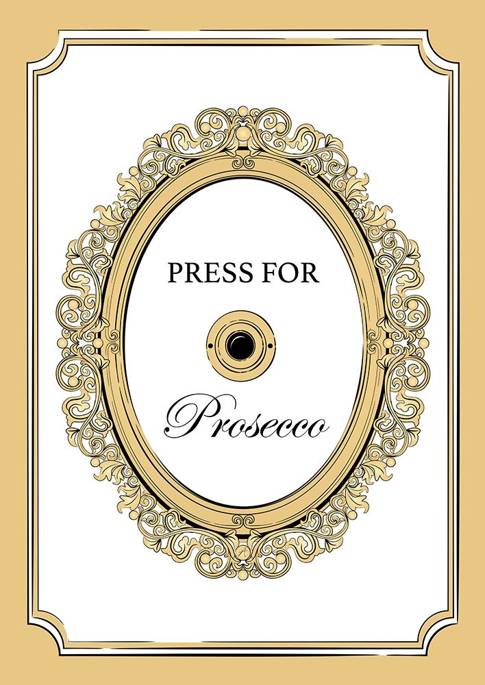 Press for Prosecco art print by Aesthete for $57.95 CAD