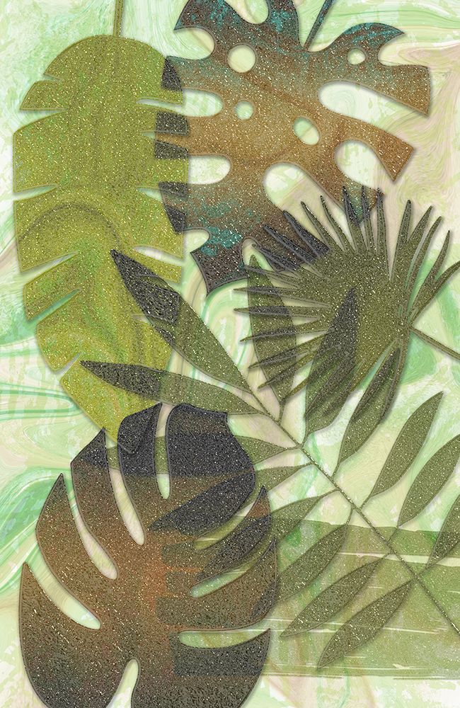 Green Sparkly Tropics art print by Aesthete for $57.95 CAD
