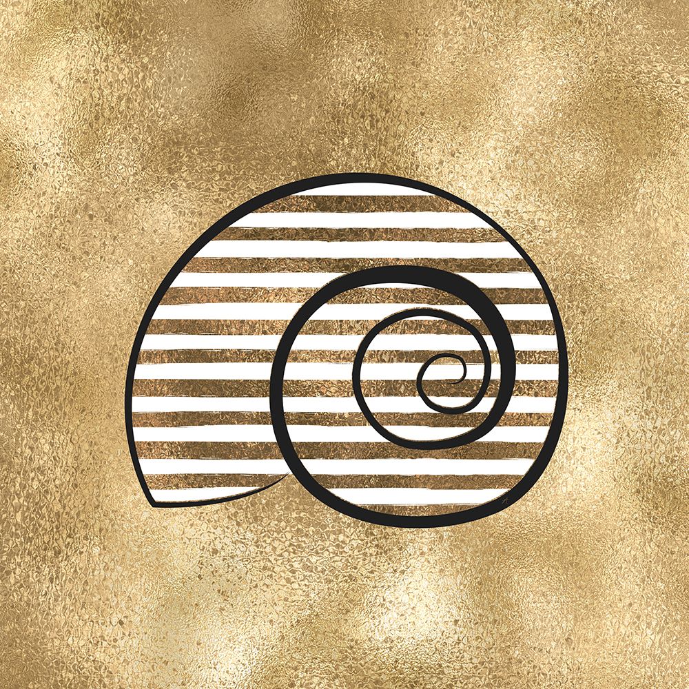 Golden Seashell2 art print by Aesthete for $57.95 CAD