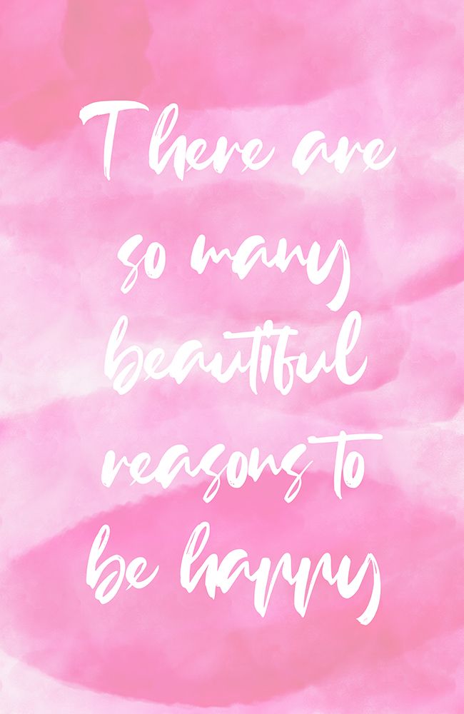 Pink Reasons Quote art print by Aesthete for $57.95 CAD