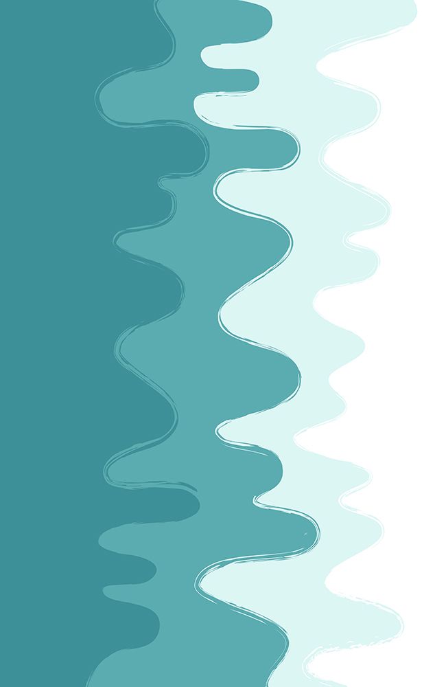 Green Abstract Waves art print by Aesthete for $57.95 CAD