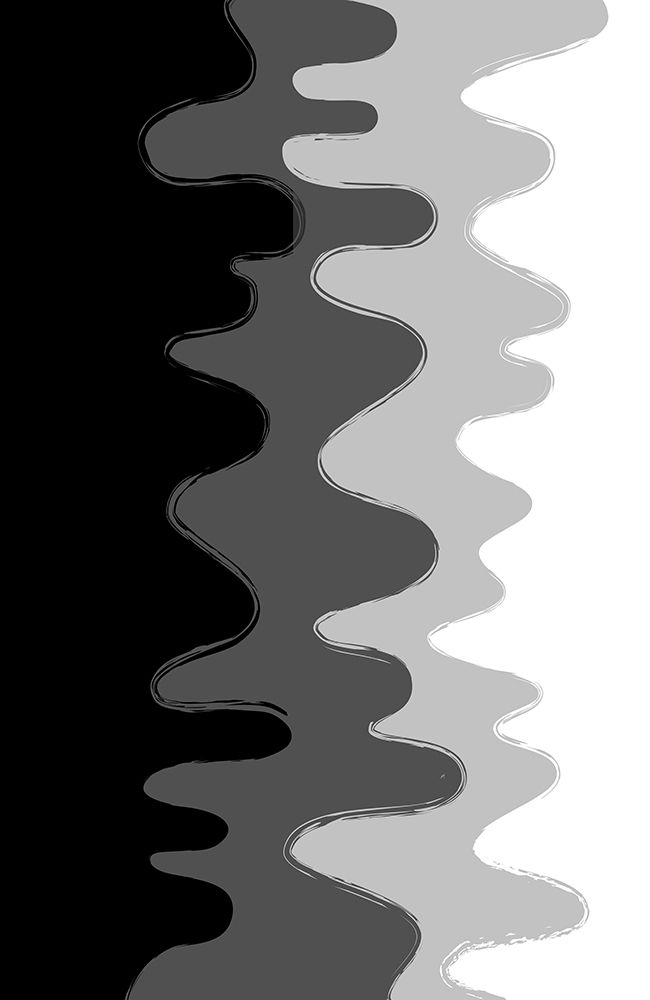 Black Abstract Waves art print by Aesthete for $57.95 CAD