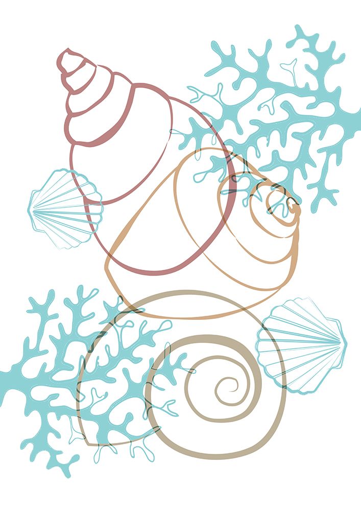 Turquise  Sea Life art print by Aesthete for $57.95 CAD