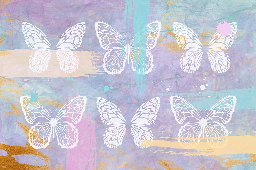 Purple Butterflies art print by Aesthete for $57.95 CAD