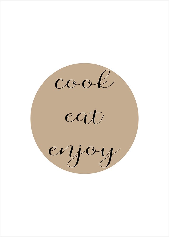 Cook Eat Enjoy art print by Suki Mi for $57.95 CAD