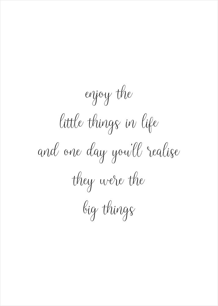 Enjoy the Little Things art print by Suki Mi for $57.95 CAD