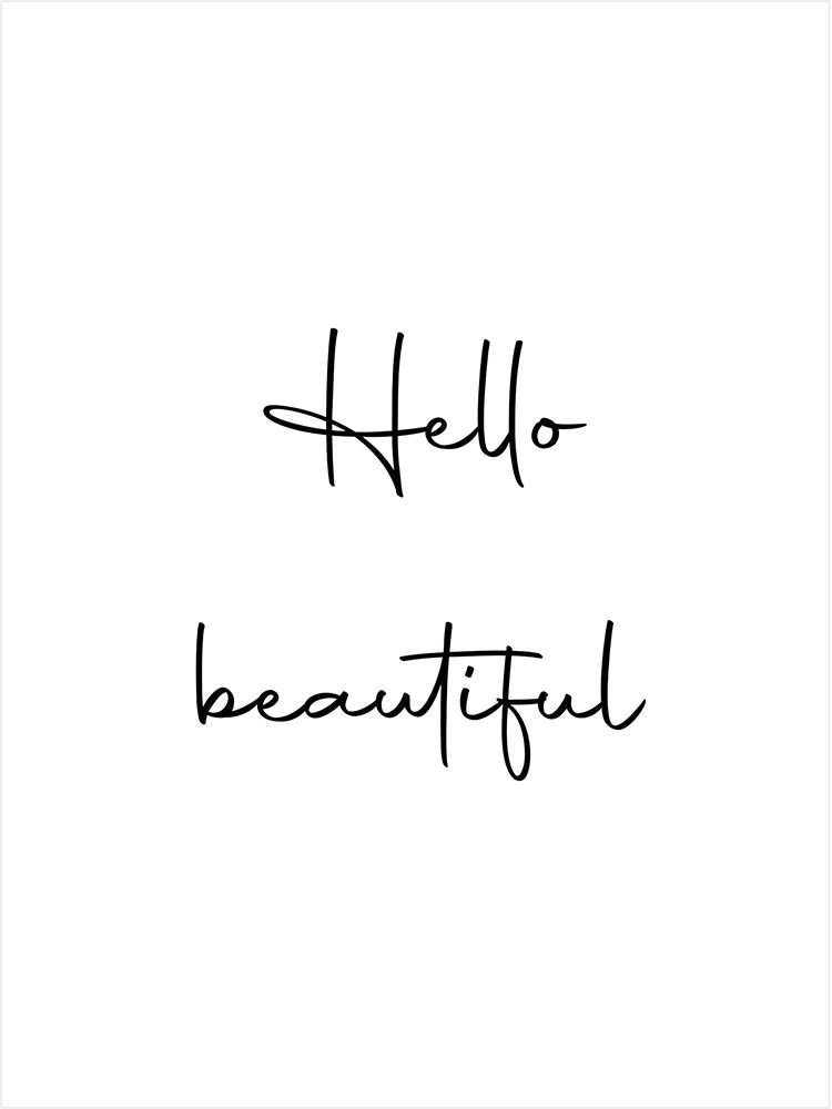 Hello Beautiful art print by Suki Mi for $57.95 CAD