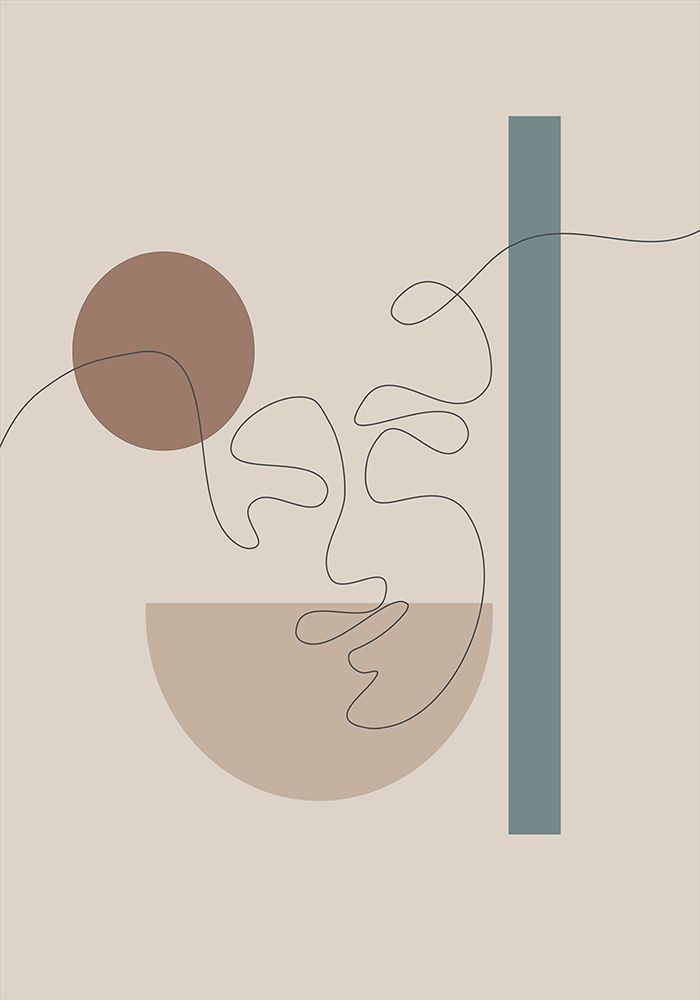 Shapes and Faces No.1 art print by Tiffany Ratcliffe for $57.95 CAD